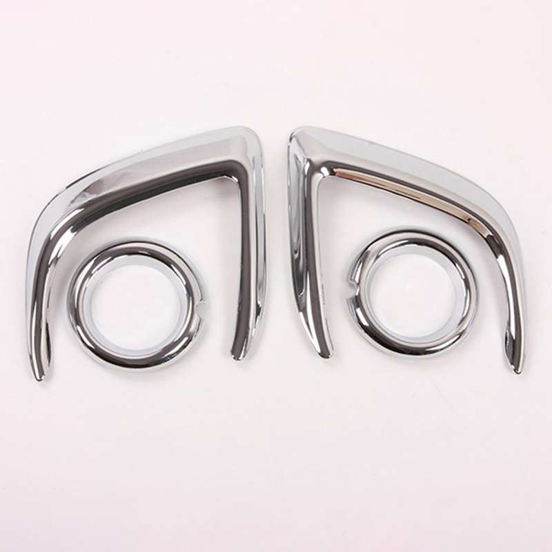Car ABS Chrome Head Front Fog Light Lamp Sticker Cover Trim for ASX 2013 2014 2015