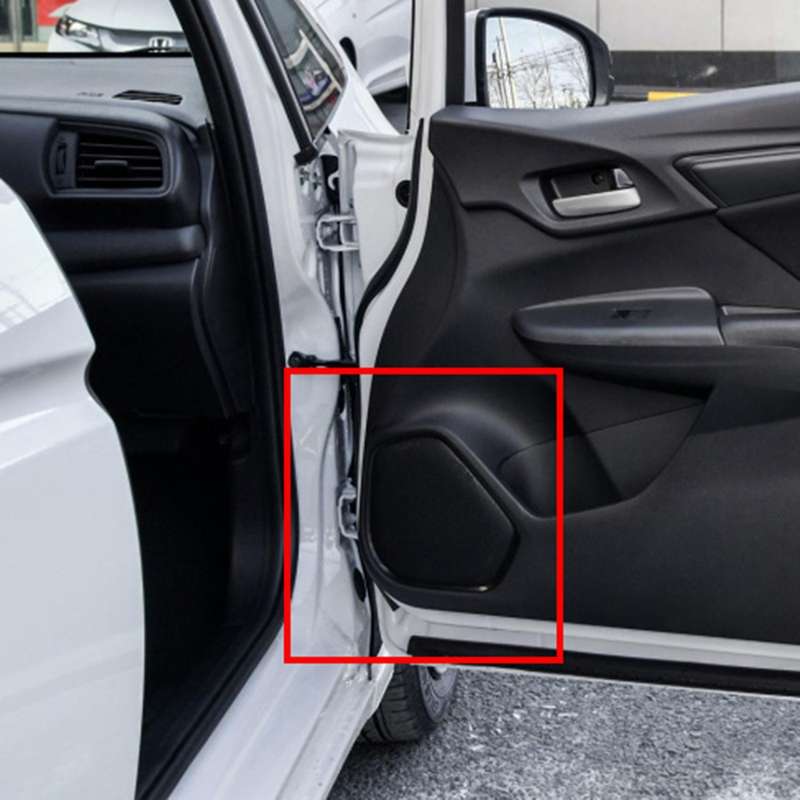 Car ABS Chrome Inner Door Stereo Speaker Ring Audio Sound Decoration Cover Tirm for FitJazz 2014-202