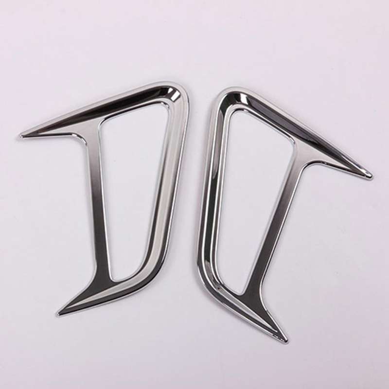 Car ABS Chrome Front Side Turn Signal Light Fog Lamp Cover Trim for Encino 2017-2019 Accessories