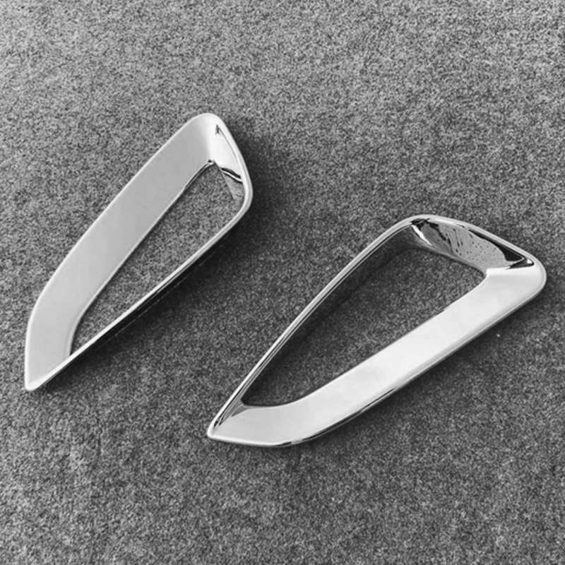 Car ABS Chrome Rear Bumper Fog Lamp Cover Decoration Cover Trim for Yaris 2020 2021 Accessories