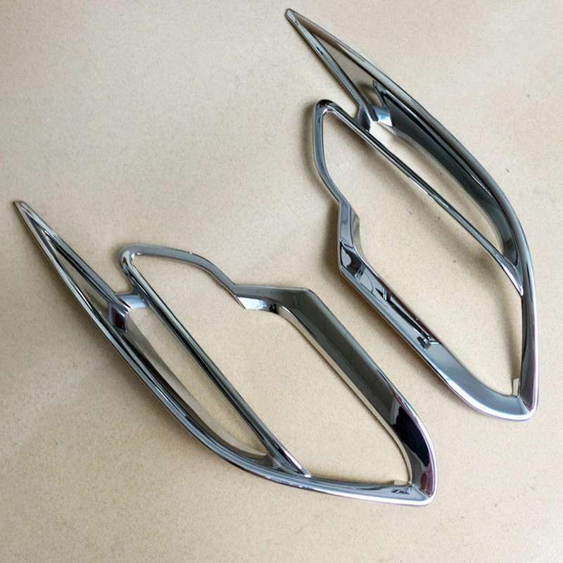 Car ABS Chrome Rear Fog Lights Fog Lamp Decoration Frame Cover Trim for -9 CX9 2017 2018 2019 2020