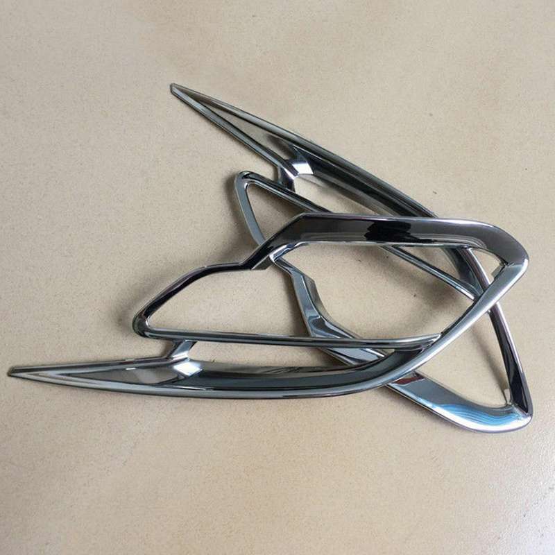 Car ABS Chrome Rear Fog Lights Fog Lamp Decoration Frame Cover Trim for -9 CX9 2017 2018 2019 2020