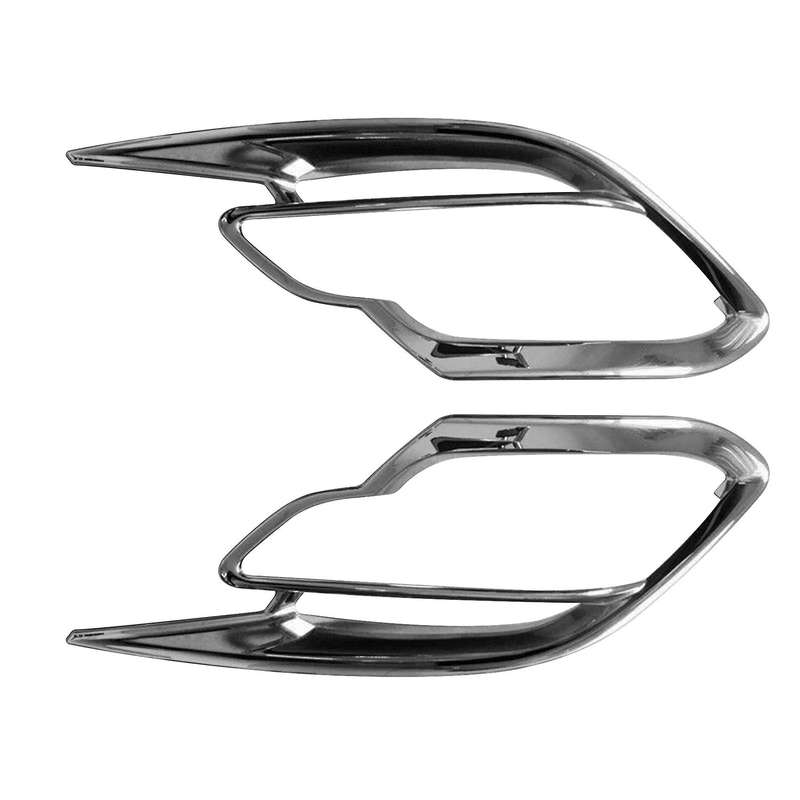 Car ABS Chrome Rear Fog Lights Fog Lamp Decoration Frame Cover Trim for -9 CX9 2017 2018 2019 2020