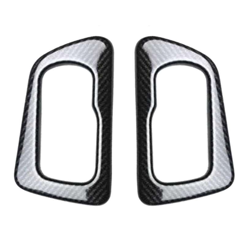 Car ABS Door Inner Handle Bowl Armrest Handrail Frame Lamp Panel for J10 2008-2015 Carbon Fiber