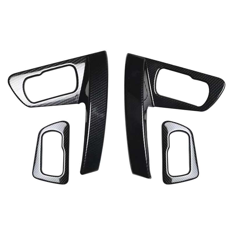 Car ABS Door Inner Handle Bowl Armrest Handrail Frame Lamp Panel for J10 2008-2015 Carbon Fiber