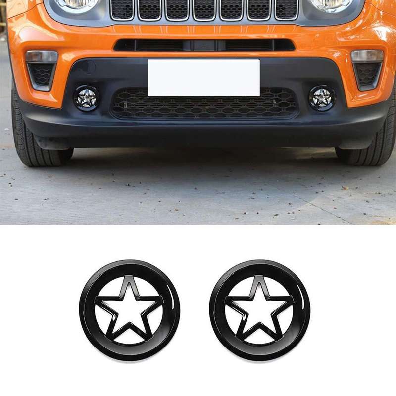Car ABS Fog Lights Cover Trim Fog Light Housings Decorative Trim for 2019-2020