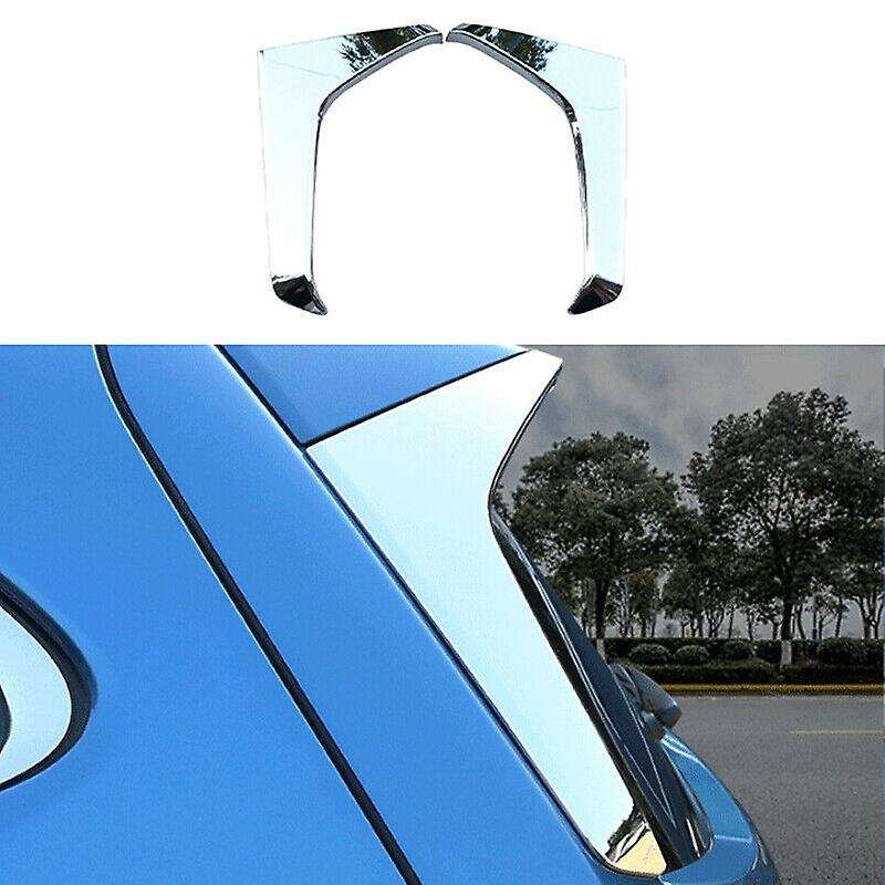 Car ABS Chrome Rear Window Triple-cornered Decor Trim Fit for 2019-2021
