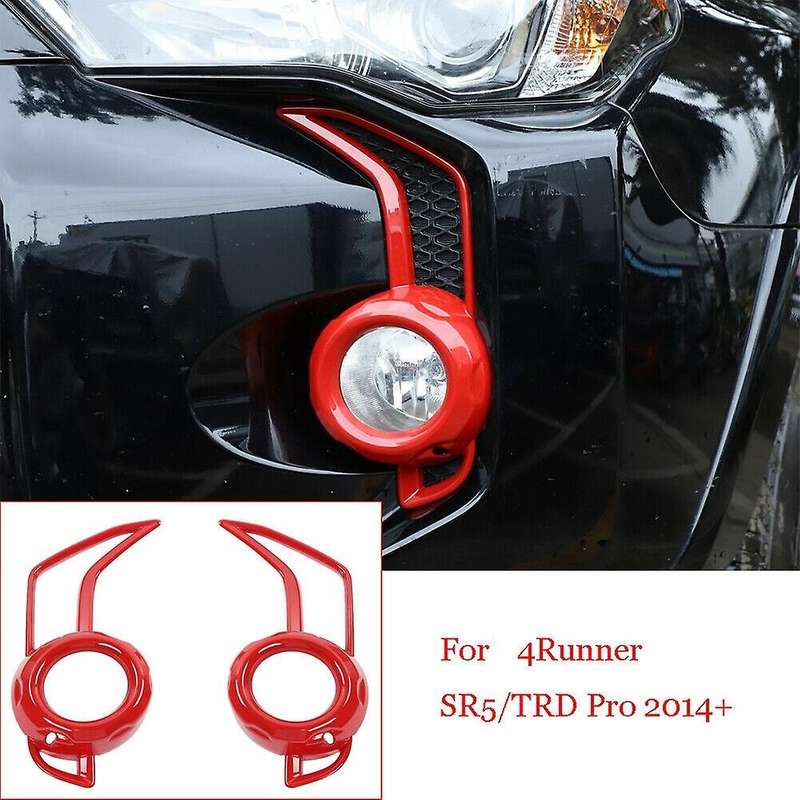 Car ABS Front Fog Light Lamp Cover for 4Runner SR5/ Pro 2014-2020