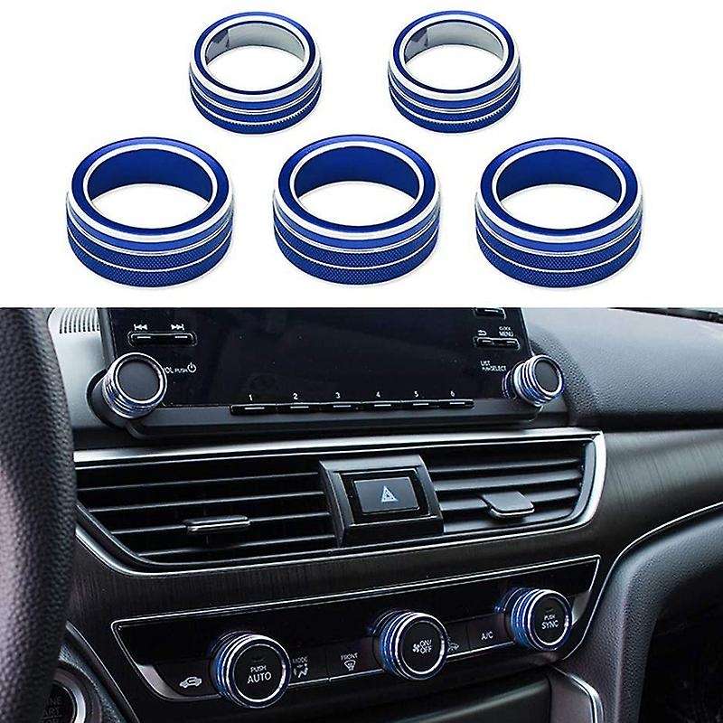 Car AC Air Conditioning Knob Sound Volume Knob Cover Trim for 10Th Accord Sedan Sport EX EX-L LX 201