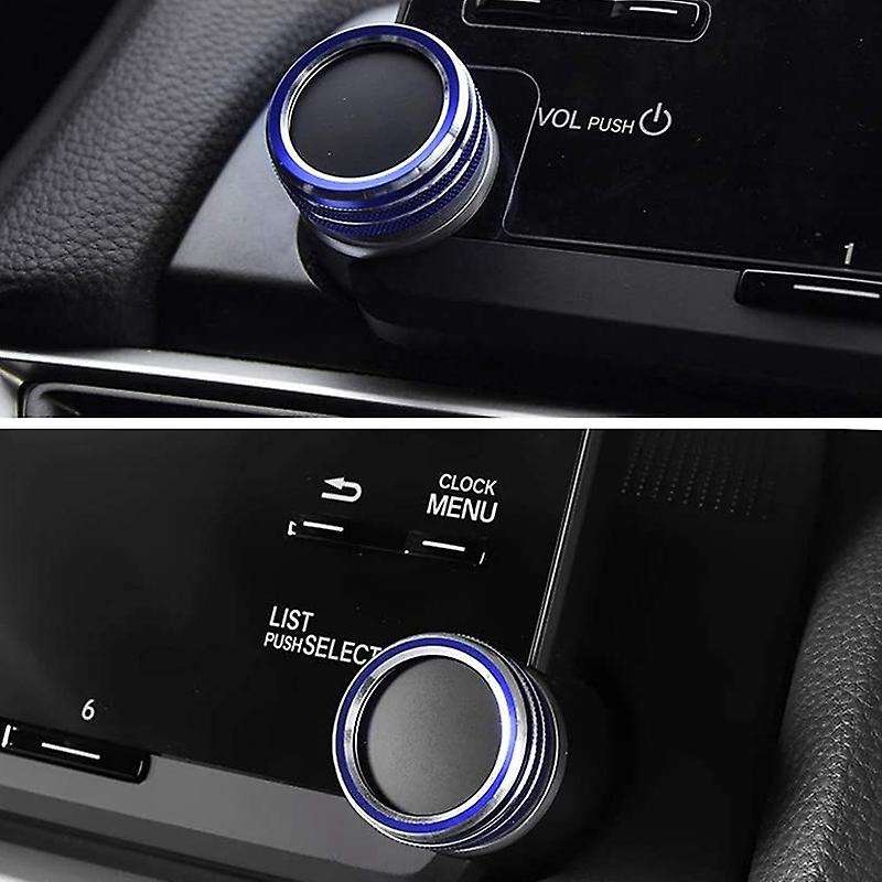 Car AC Air Conditioning Knob Sound Volume Knob Cover Trim for 10Th Accord Sedan Sport EX EX-L LX 201