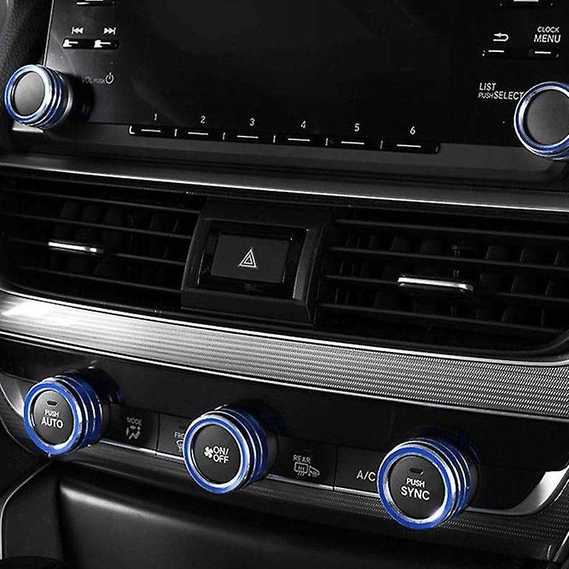 Car AC Air Conditioning Knob Sound Volume Knob Cover Trim for 10Th Accord Sedan Sport EX EX-L LX 201
