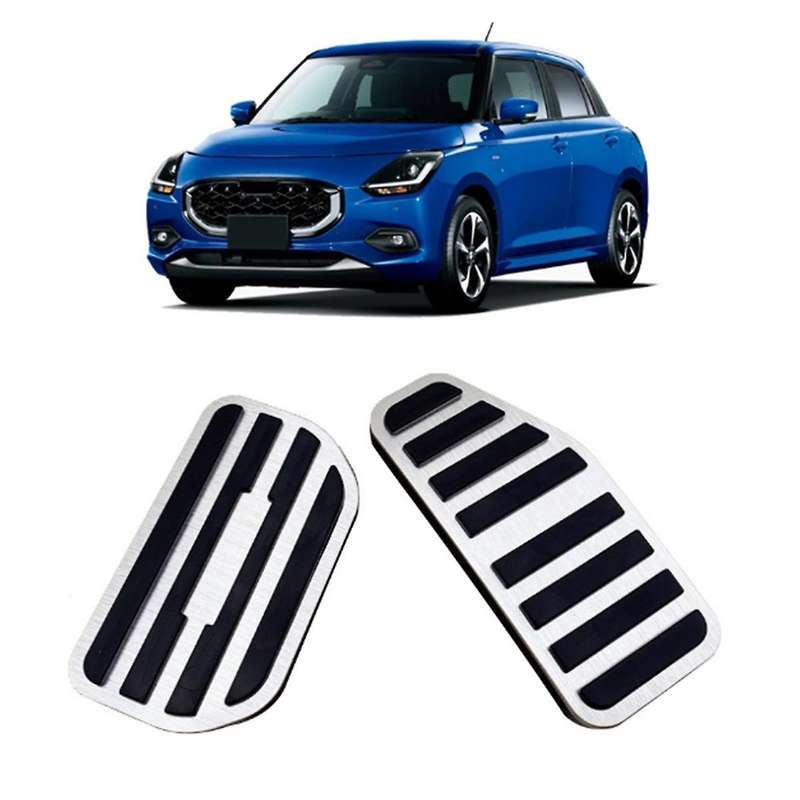 Car Accelerator Brake Pedal Pad Covers Aluminum Alloy for Swift /ZD Series 2024+ Anti-Skid Brake St