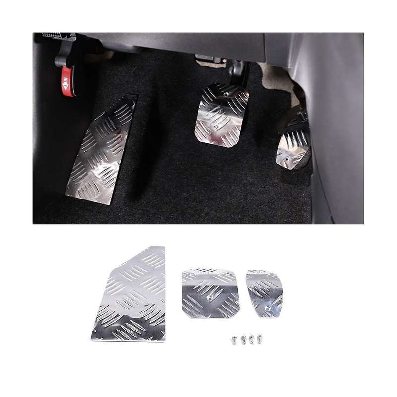 Car Accelerator Footrest Pedal Brake Clutch Pad for 500 2010-2015 Interior Accessories Aluminum All