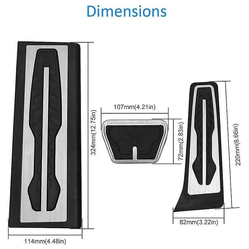 Car Accelerator Fuel Brake Pedal Foot Pedal Pads Accessories for X3 2018-2020, X4 2019-2020 Cover Ac