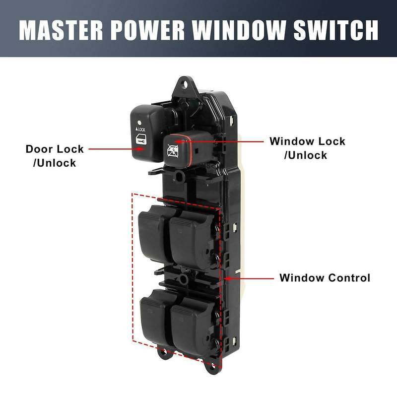 Car Accessories 84040-60091 for Land Cruiser 100 LX470 2004-2007 Electric Power Window Master Switch