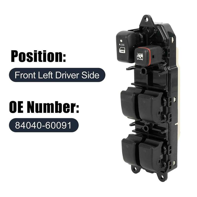 Car Accessories 84040-60091 for Land Cruiser 100 LX470 2004-2007 Electric Power Window Master Switch