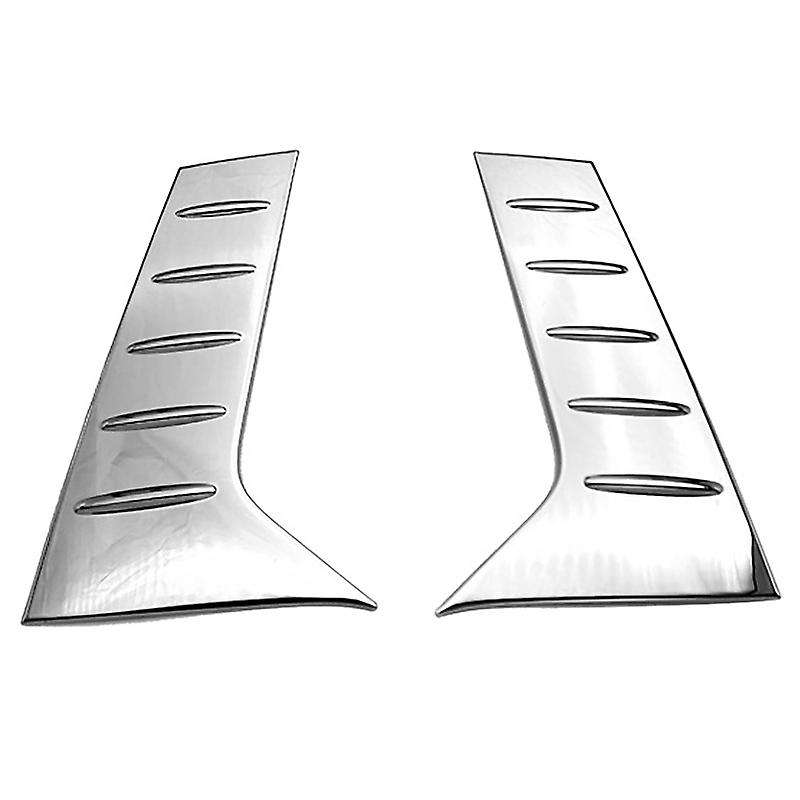 Car Accessories C Pillar Rear Window Quarter Cover Garnish Silver for Alphard Vellfire 3Rd Gen 2016-