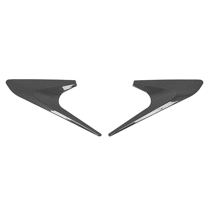 Car Accessories Carbon Fiber C Pillar Rear Window Quarter Cover Trim Garnish for Model 3 2017-2021