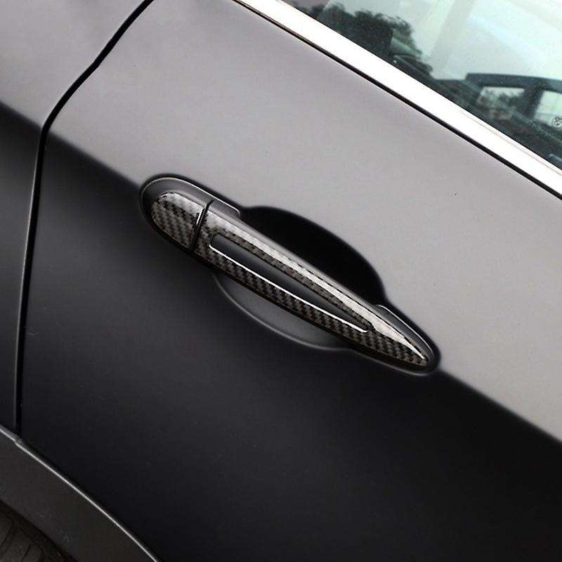 Car Accessories Carbon Fiber Door Handle Stickers Cover Trim for E90 E92 E93 1/2/3/4 Series 3GT X1/X