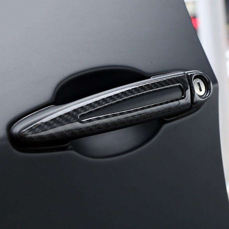 Car Accessories Carbon Fiber Door Handle Stickers Cover Trim for E90 E92 E93 1/2/3/4 Series 3GT X1/X