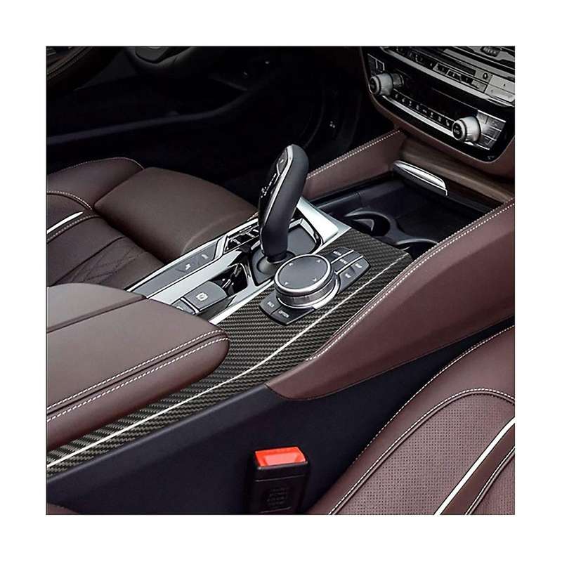 Car Accessories Center Console Multimedia Panel Knob Cover Trim Frame Sticker for 5 Series G30 2018