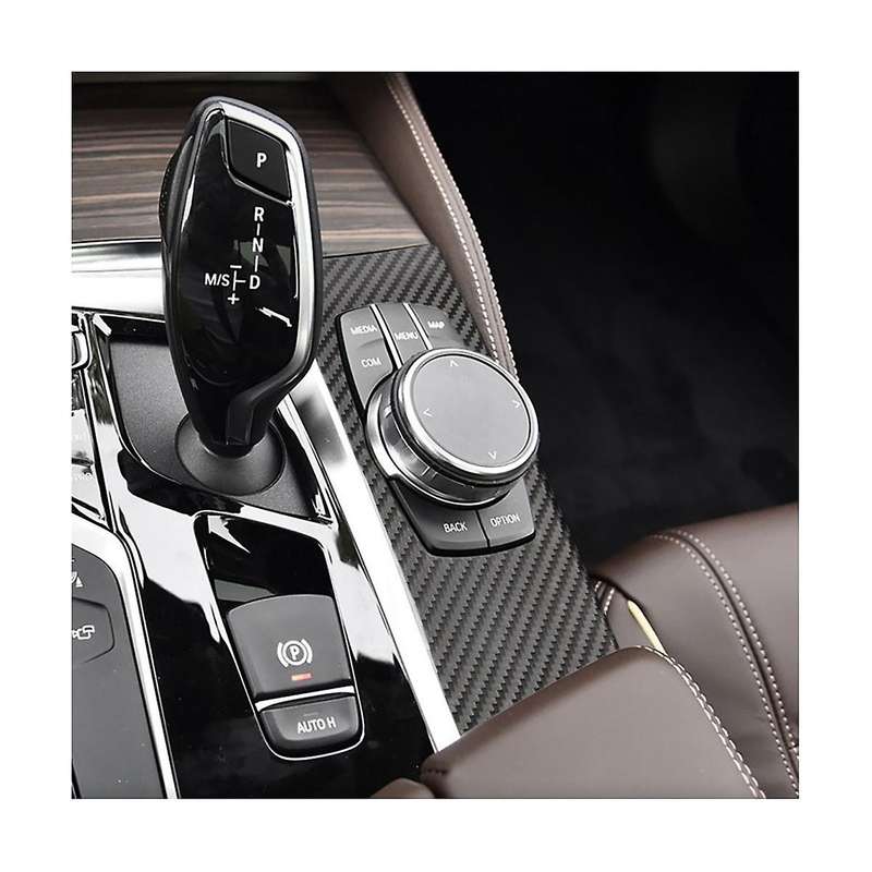 Car Accessories Center Console Multimedia Panel Knob Cover Trim Frame Sticker for 5 Series G30 2018