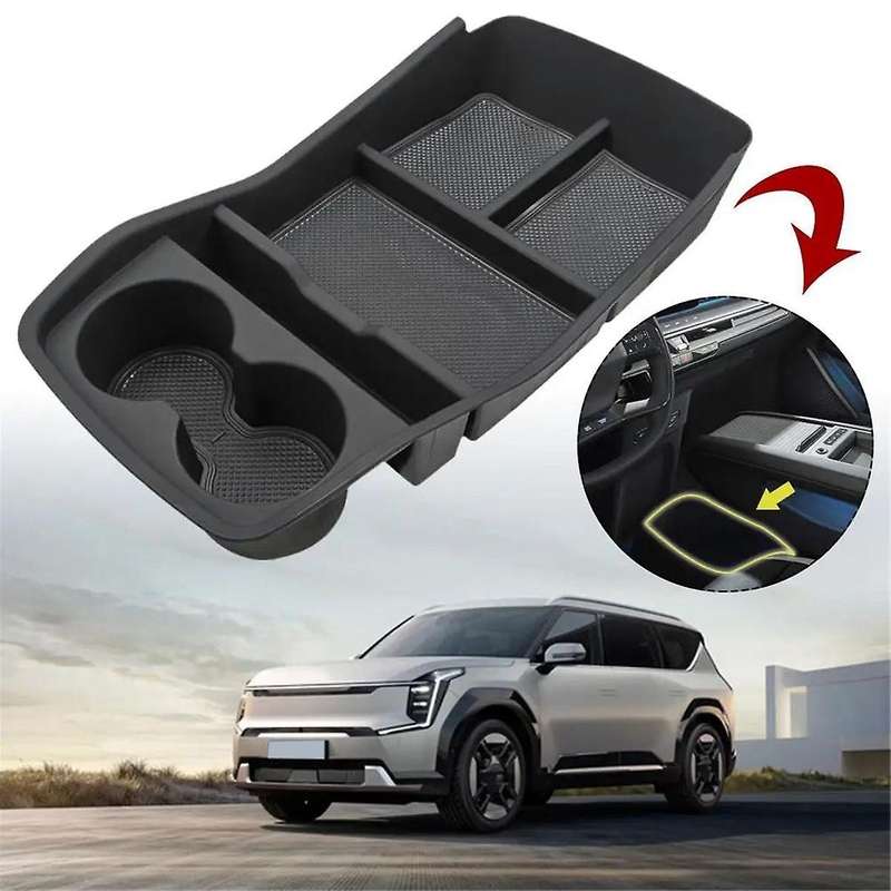 Car Accessories Container Center Storage Box Console Holder Phone Tray for EV9