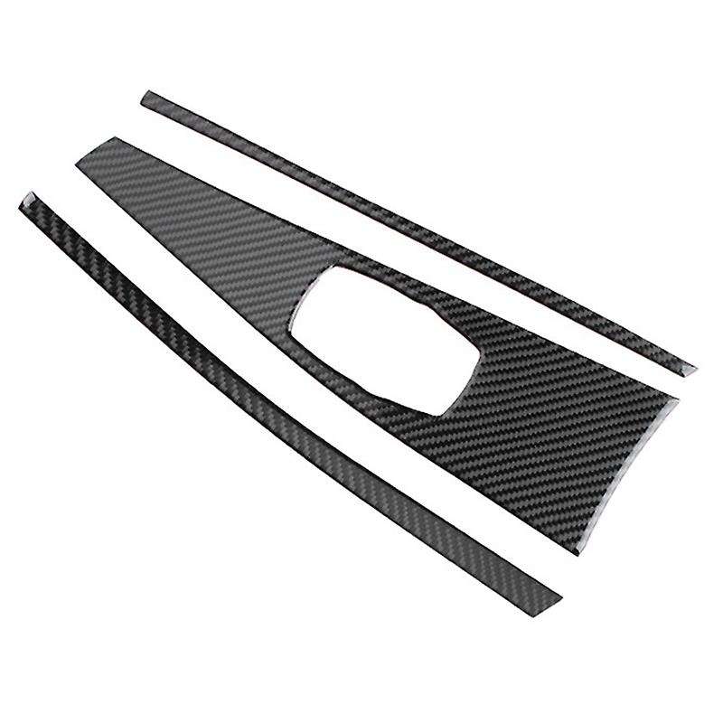 Car Accessories Carbon Fiber Interior Multimedia Panel Cover Trim for - 3 Series F30 320Li 2013-2019