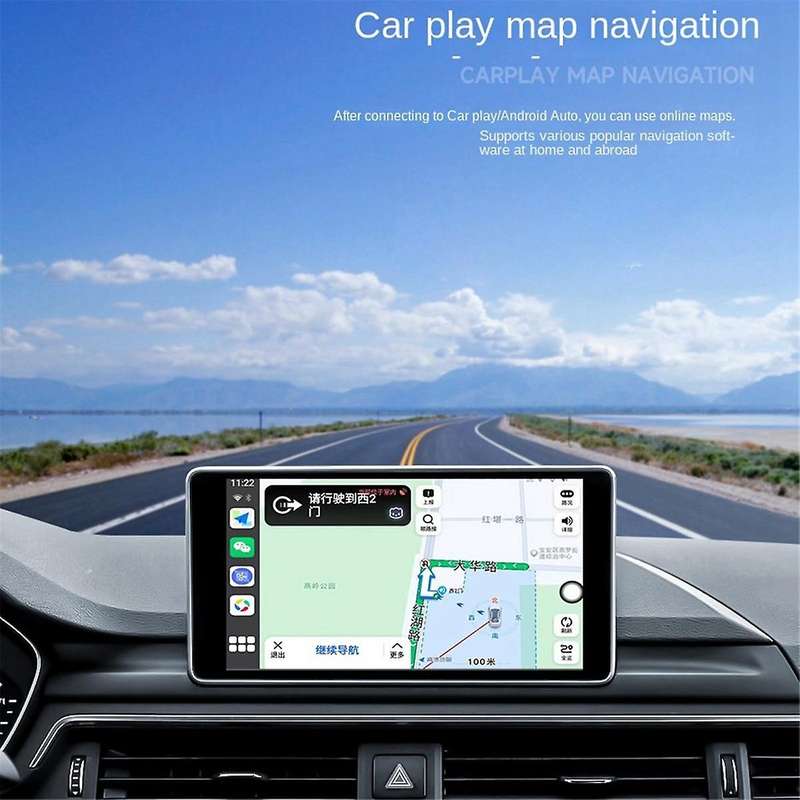 Car Adapter 2 in 1 Wireless CarPlay Android Adapter Wireless Adapter CarPlay Ai TV Box with Wired C