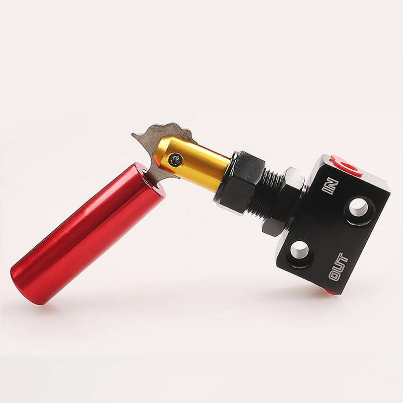 Car Adjustable Prop Lever Proportion Valve Pressure Regulator Red with Black Brake Bias Adjuster Int