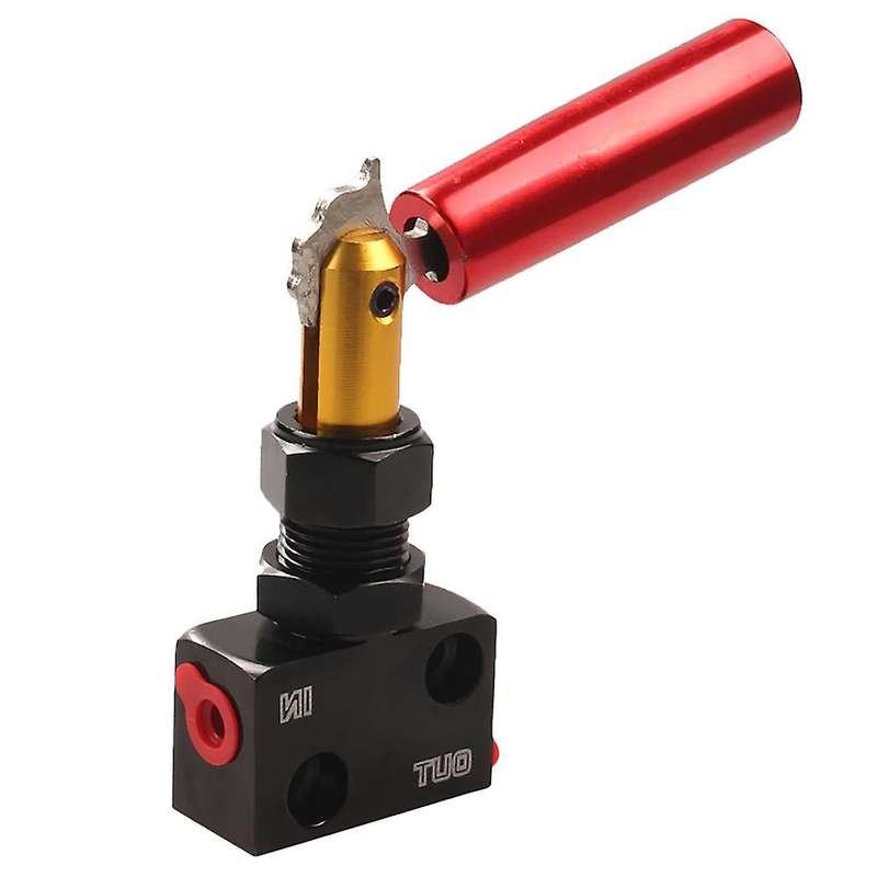 Car Adjustable Prop Lever Proportion Valve Pressure Regulator Red with Black Brake Bias Adjuster Int