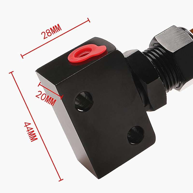 Car Adjustable Prop Lever Proportion Valve Pressure Regulator Red with Black Brake Bias Adjuster Int