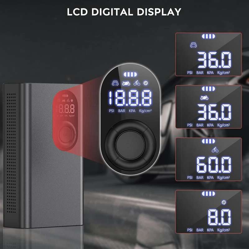Car Air Compressor 150 PSI Mini Car Tire Inflator Portable Air Pump Rechargeable Inflator for Cars M