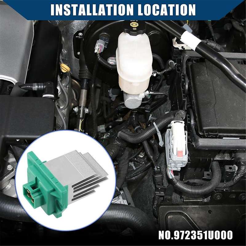Car Air Conditioner Air Heat Blower Motor Resistor Blower Resistor 972351U000 for 2012-2016