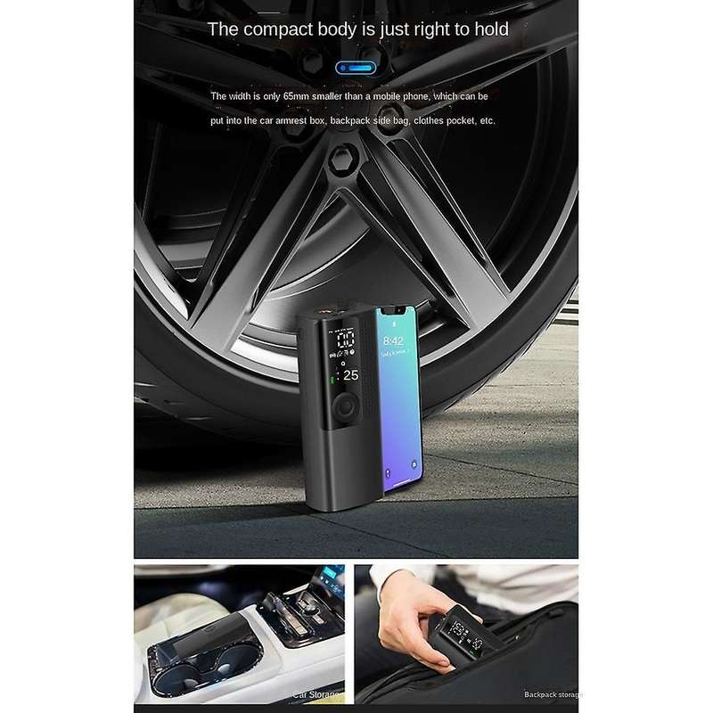 Car Air Compressor Electric Portable Wireless Inflatable Tire Inflator Air Pump Rechargeable for Car