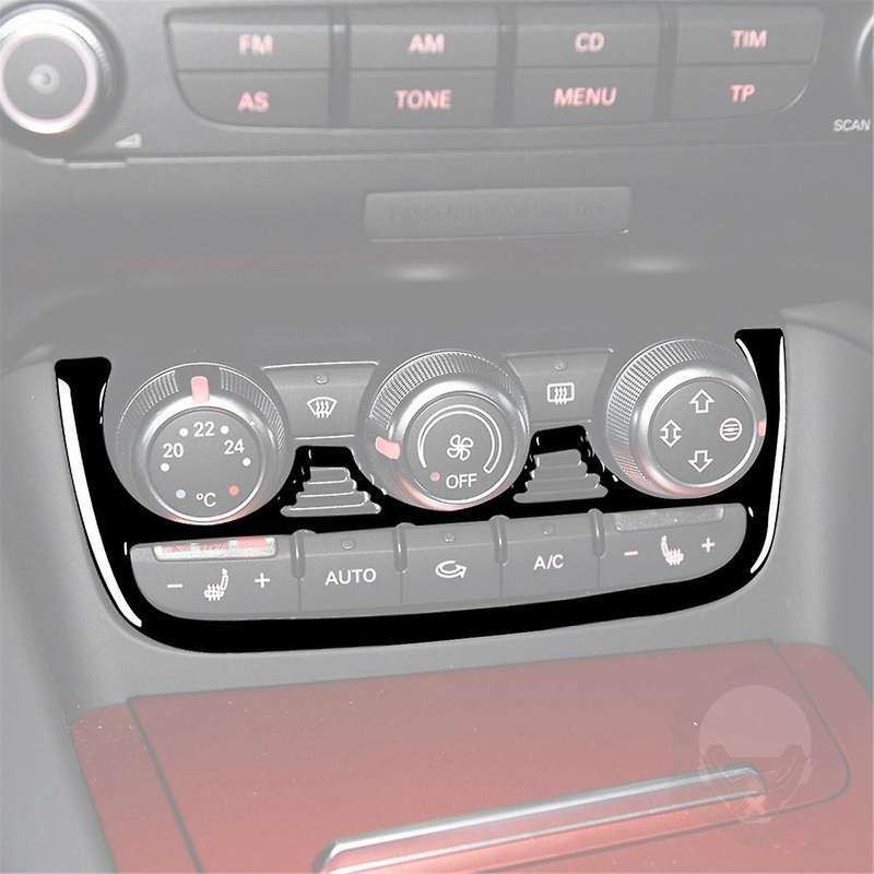 Car Air Conditioning Button Strip Cover Interior Decorative Sticker for TT 8N 8J MK1 Mk2 Mk3 2008-20