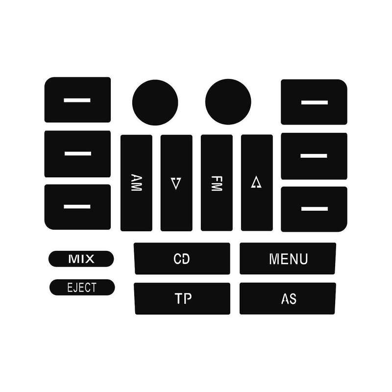 Car Air Conditioning Climate Temperature Radio Repair Kit Stickers Decals for Golf Mk5 for Fix Worn