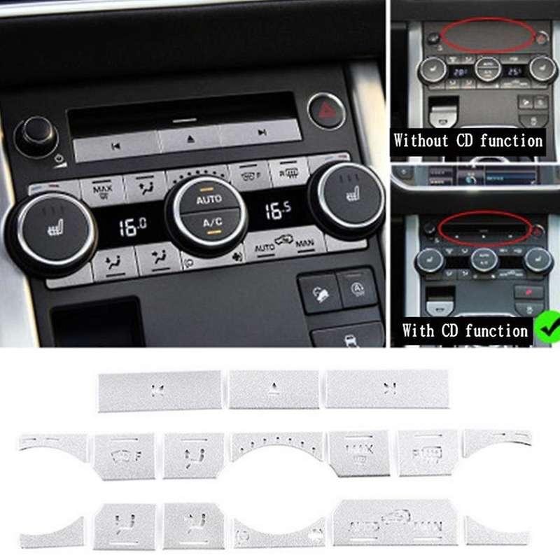 Car Air Conditioning Button Stickers for Evoque 2012-2018