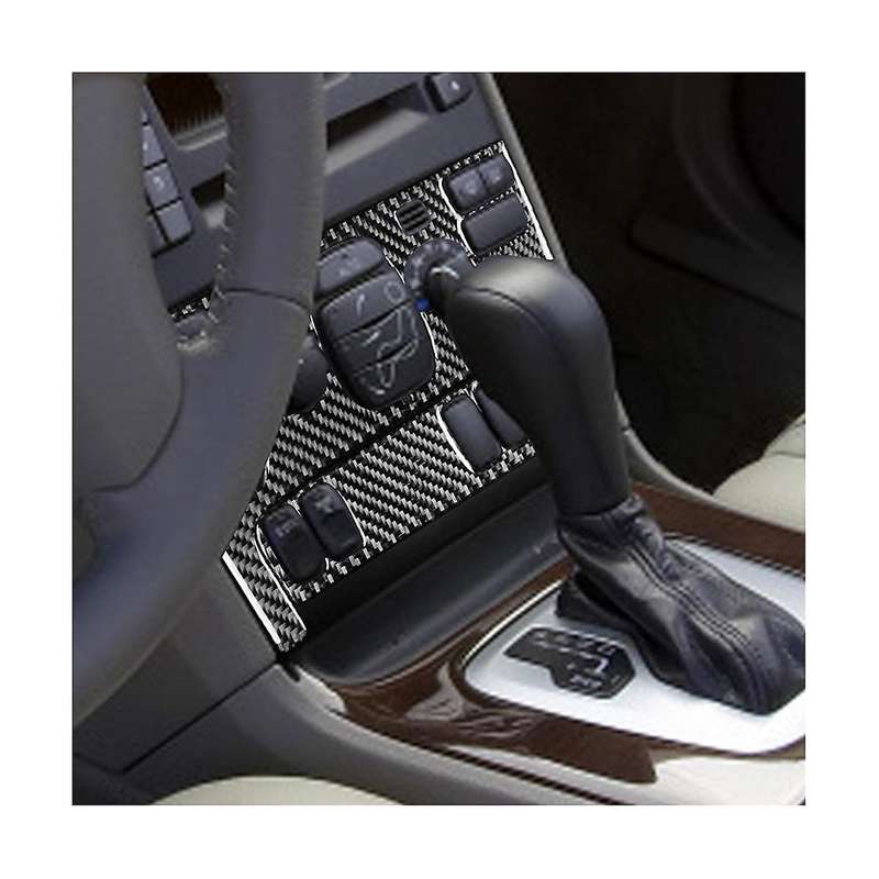 Car Air Conditioning Button Ac Panel Cover Trim Decorative Sticker Carbon Fiber for Xc90 2003-2014