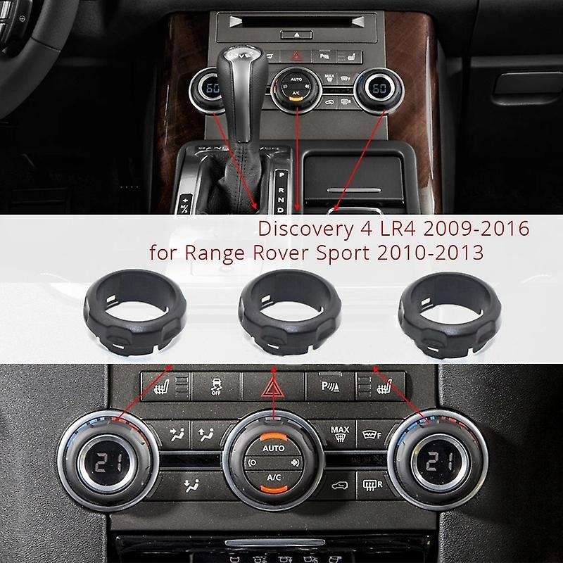 Car Air Conditioning Panel Switch for LR4 Sport Center Console Knobs Button Decorative Cover