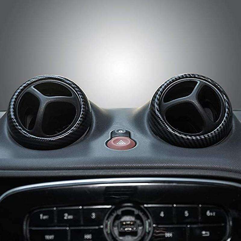 Car Air Conditioning Vent Outlet Cover Trim Frame 4Pcs for Smart 453 Fortwo 2015-2018