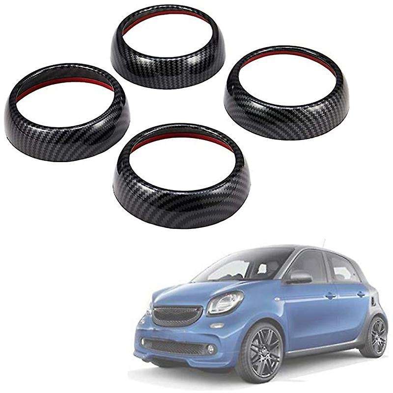Car Air Conditioning Vent Outlet Cover Trim Frame 4Pcs for Smart 453 Fortwo 2015-2018