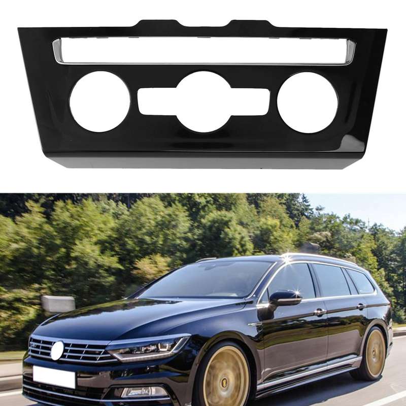 Car Air Conditioning Switch Plates Ashtray Cover Frame for B8 2017-2018