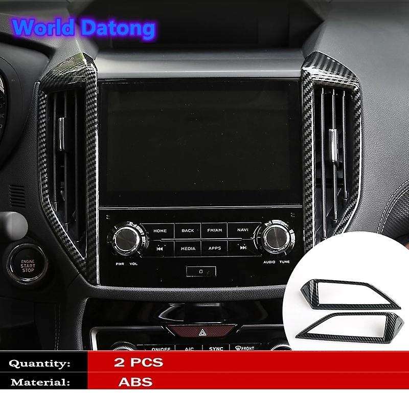 Car Air Conditioning Vent Outlet Cover Trim ABS Carbon Fiber for 2019 Interior Accessories