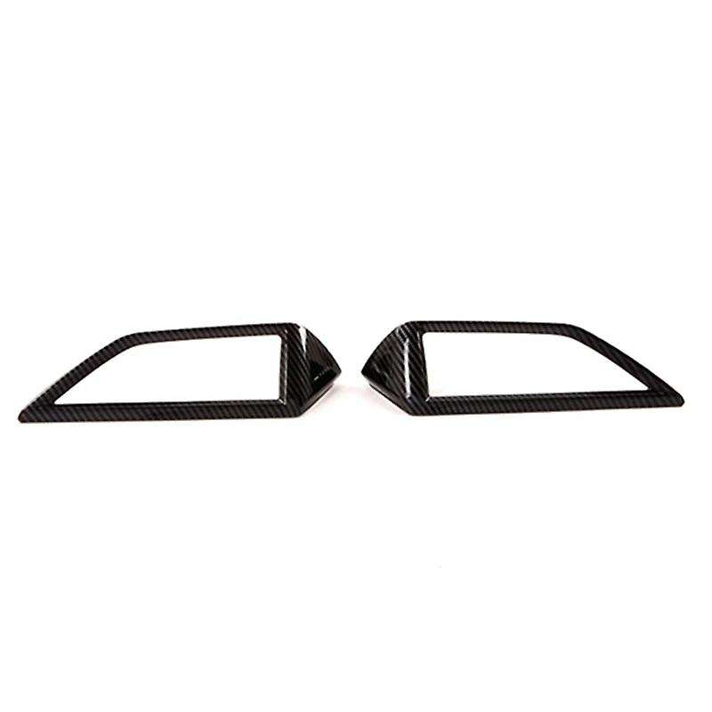 Car Air Conditioning Vent Outlet Cover Trim ABS Carbon Fiber for 2019 Interior Accessories