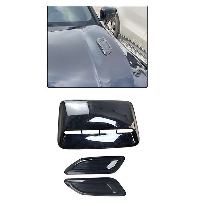 Car Air Flow Intake Hood Scoop Vent Bonnet Decor Cover Center Side Air Outlet Hood Auto Exterior Acc