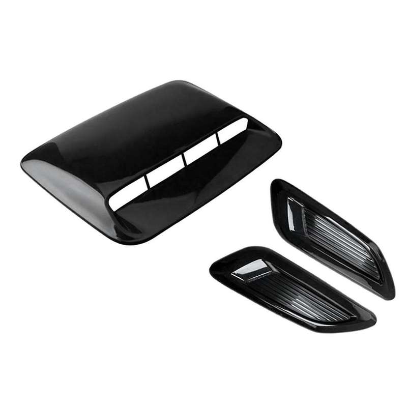 Car Air Flow Intake Hood Scoop Vent Bonnet Decor Cover Center Side Air Outlet Hood Auto Exterior Acc