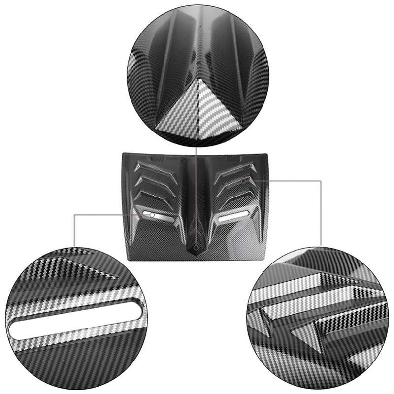 Car Air Flow Intake Hood Scoop Vent Bonnet Decorative Cover Center Side Air Outlet Hood Universal Au