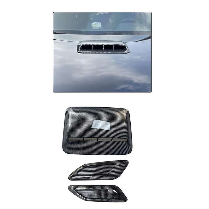 Car Air Flow Intake Hood Scoop Vent Bonnet Decor Cover Center Side Air Outlet Hood Auto Exterior Ac