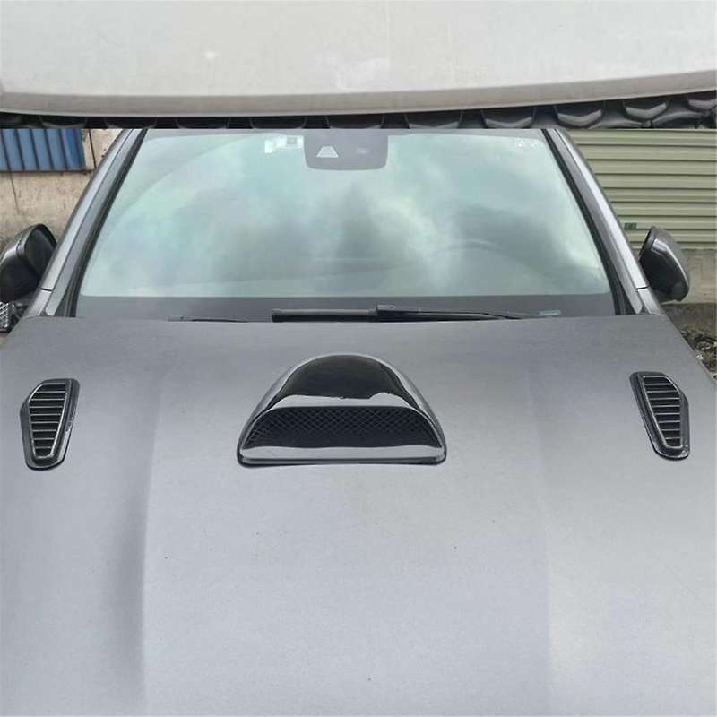 Car Air Flow Intake Hood Scoop Vent Bonnet Decorative Covers Racing Style Bonnet Vent Front Engine